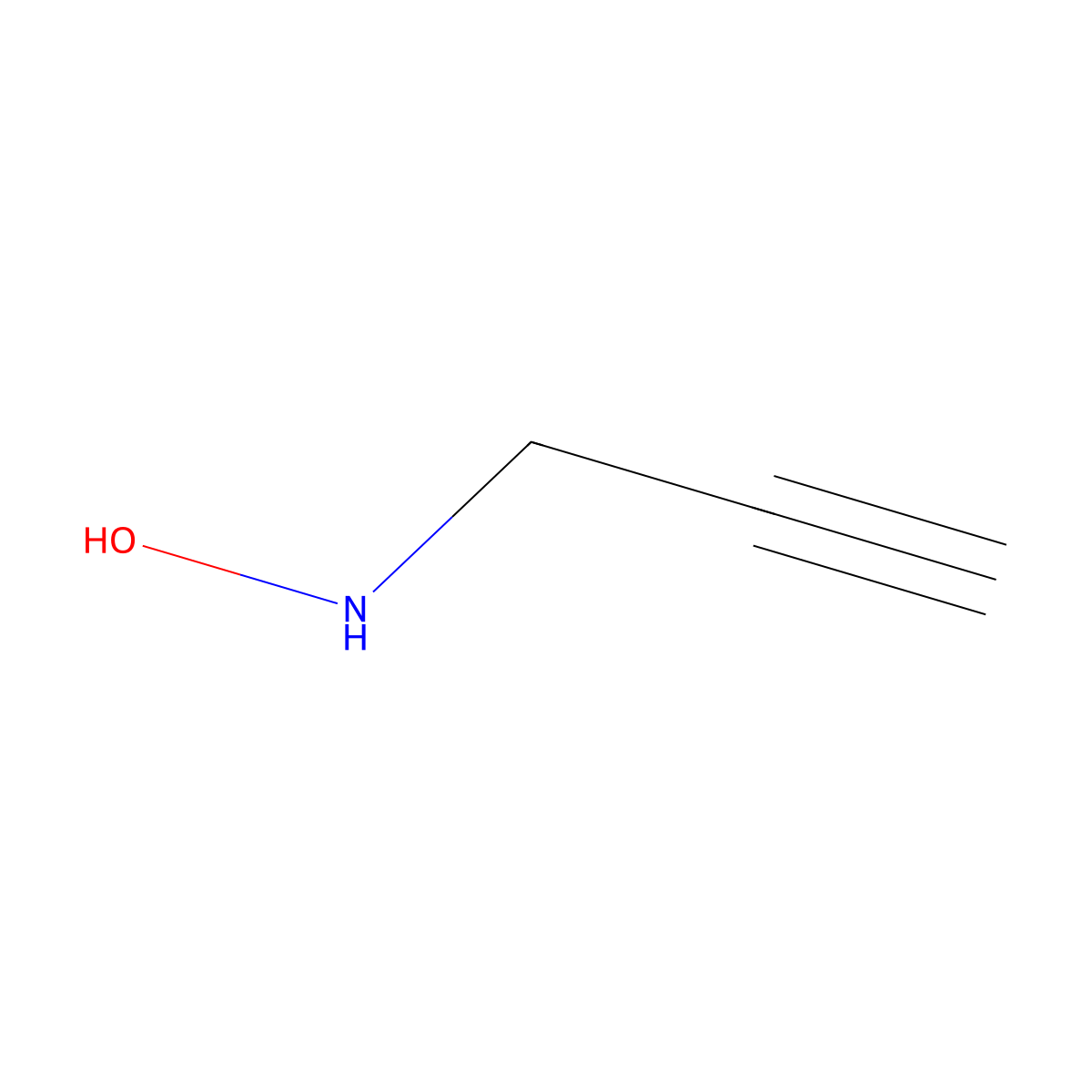 N-(Prop-2-yn-1-yl)hydroxylamine molecular structure, CAS 171095-30-0