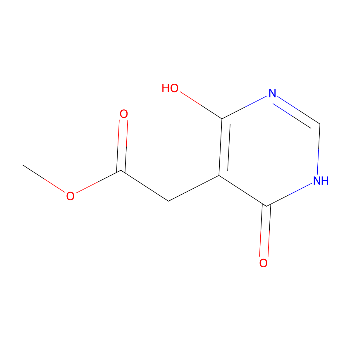 Methyl 2-(4,6-dihydroxypyrimidin-5-yl)acetate molecular structure, CAS 171096-32-5