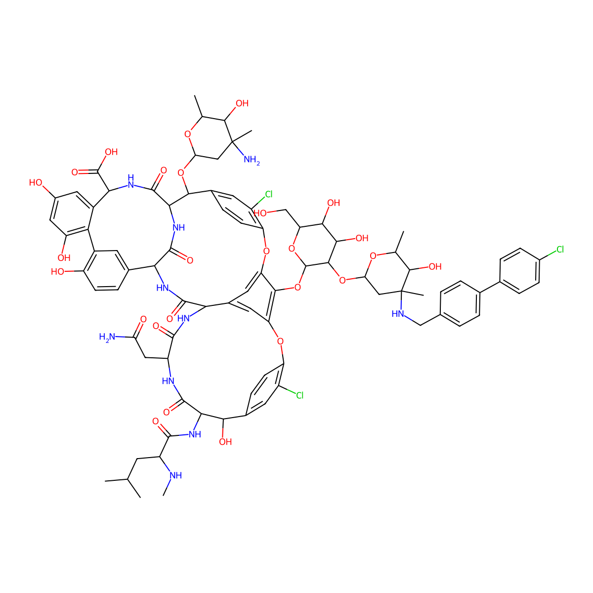 Oritavancin molecular structure, CAS 171099-57-3