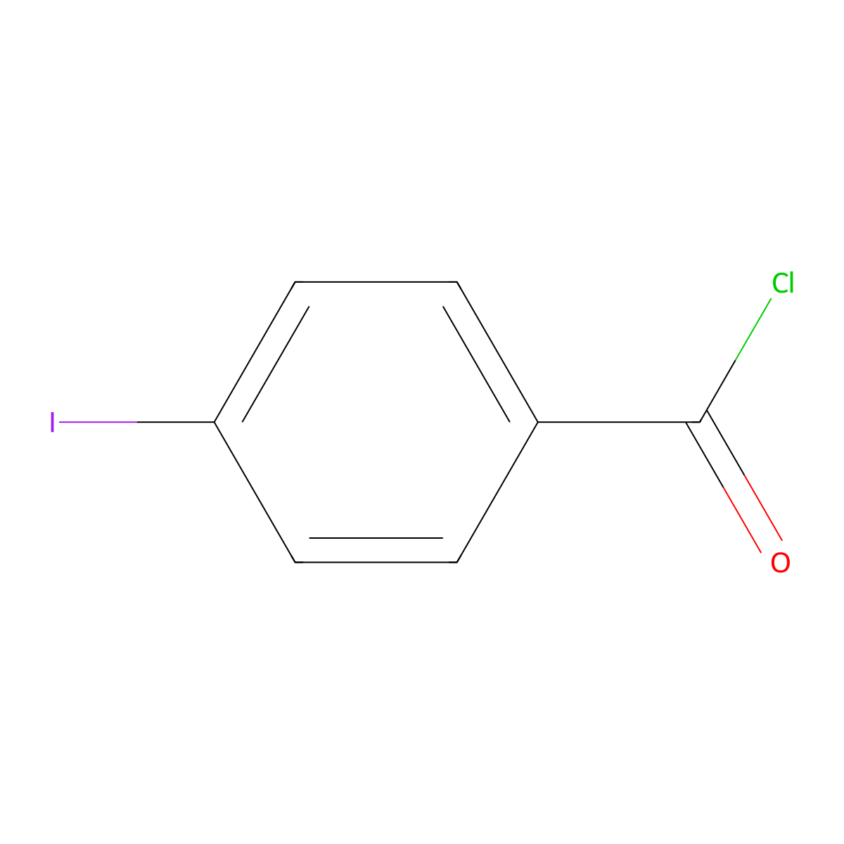 4-Iodobenzoyl chloride molecular structure, CAS 1711-02-0