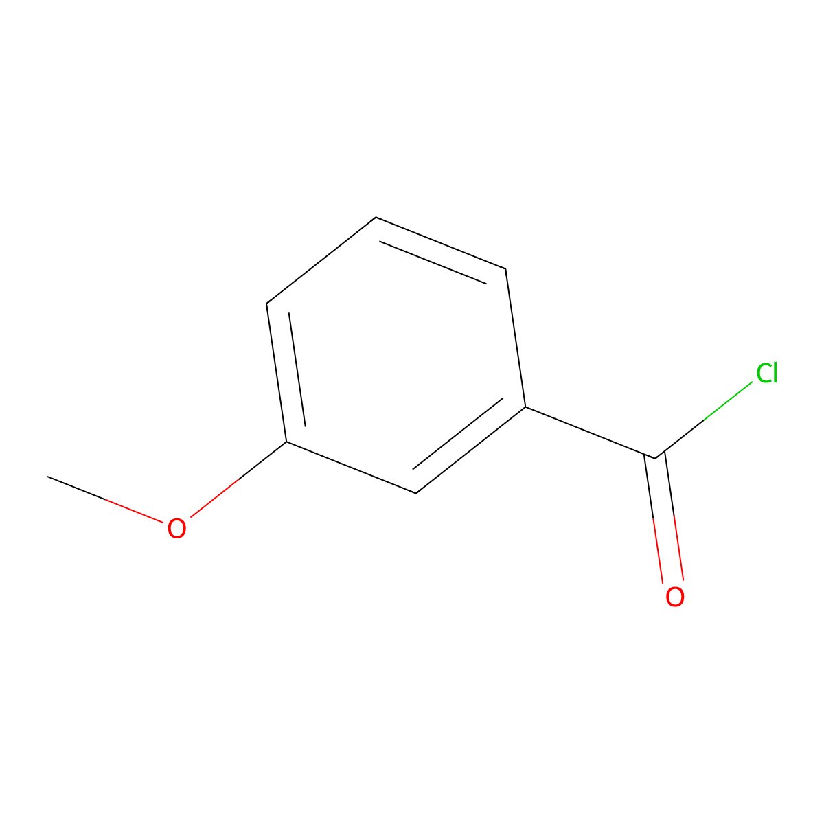 m-Anisoyl chloride molecular structure, CAS 1711-05-3