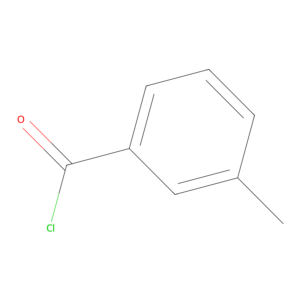 3-Methylbenzoyl chloride molecular structure, CAS 1711-06-4