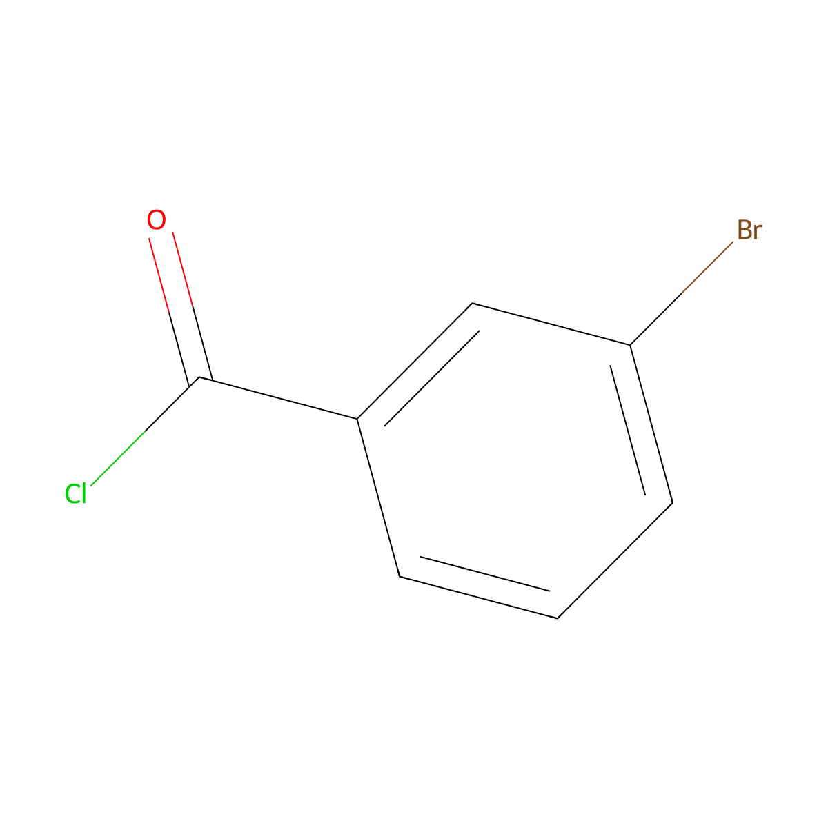 Benzoyl chloride, 3-bromo- molecular structure, CAS 1711-09-7