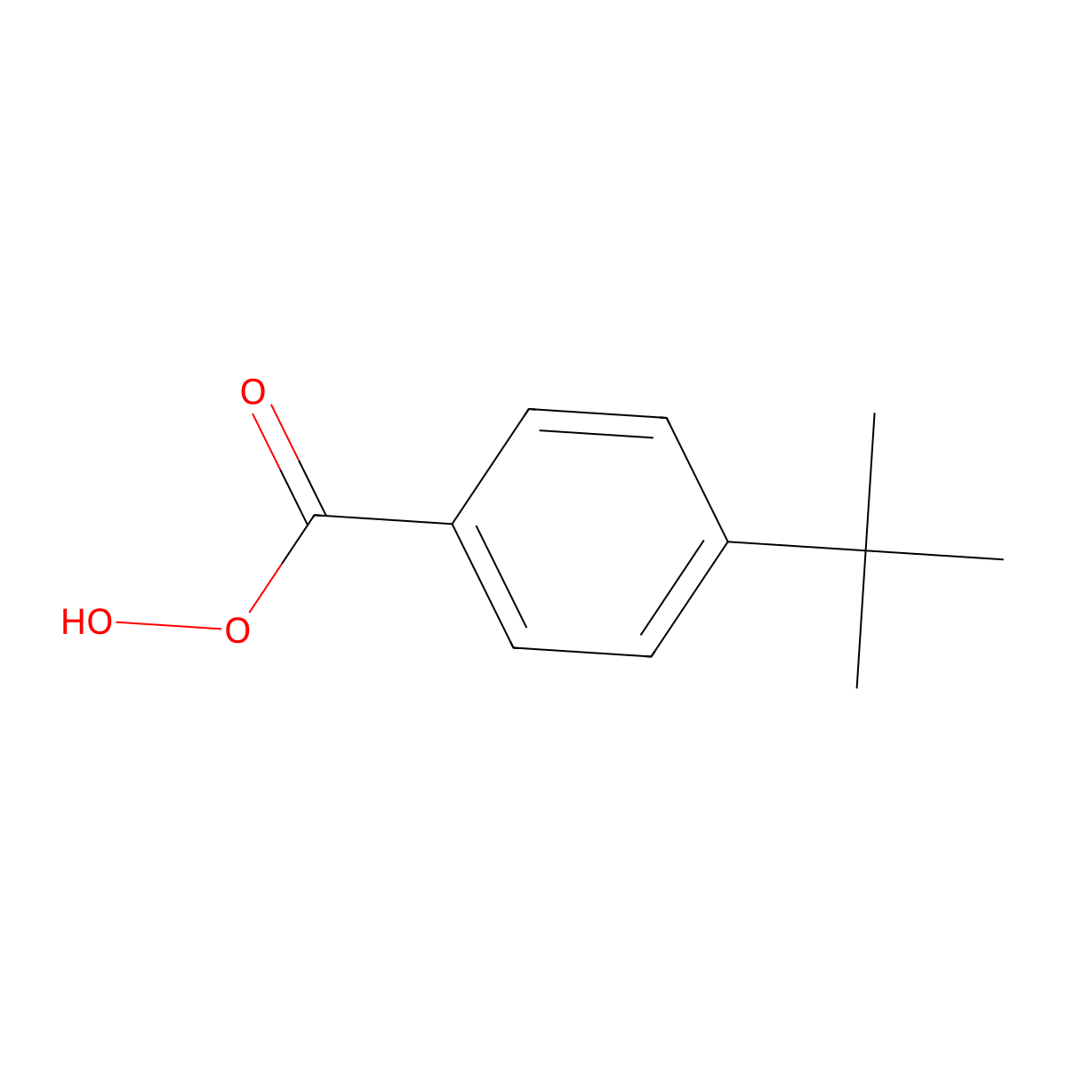 p-tert-Butylperbenzoic acid molecular structure, CAS 1711-40-6