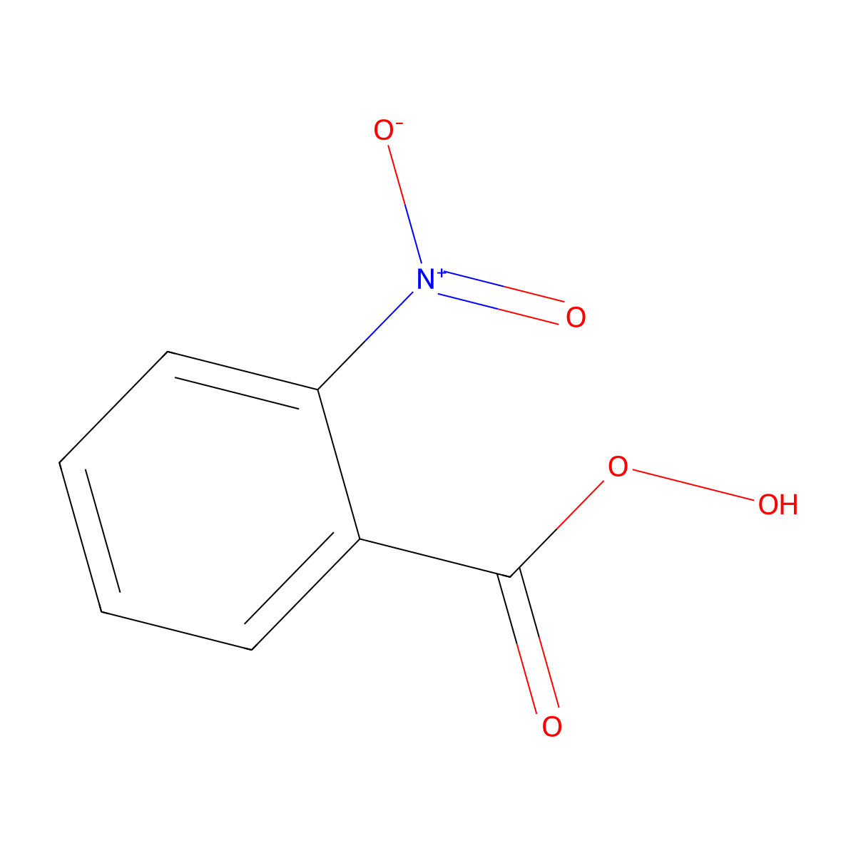 2-Nitroperbenzoic acid molecular structure, CAS 1711-41-7