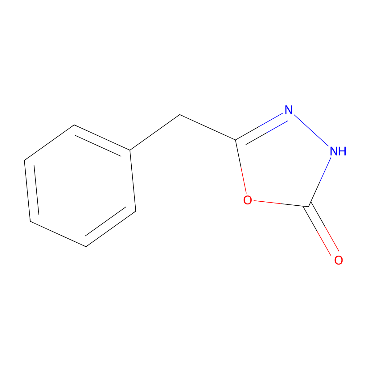 5-Benzyl-2,3-dihydro-1,3,4-oxadiazol-2-one molecular structure, CAS 1711-94-0
