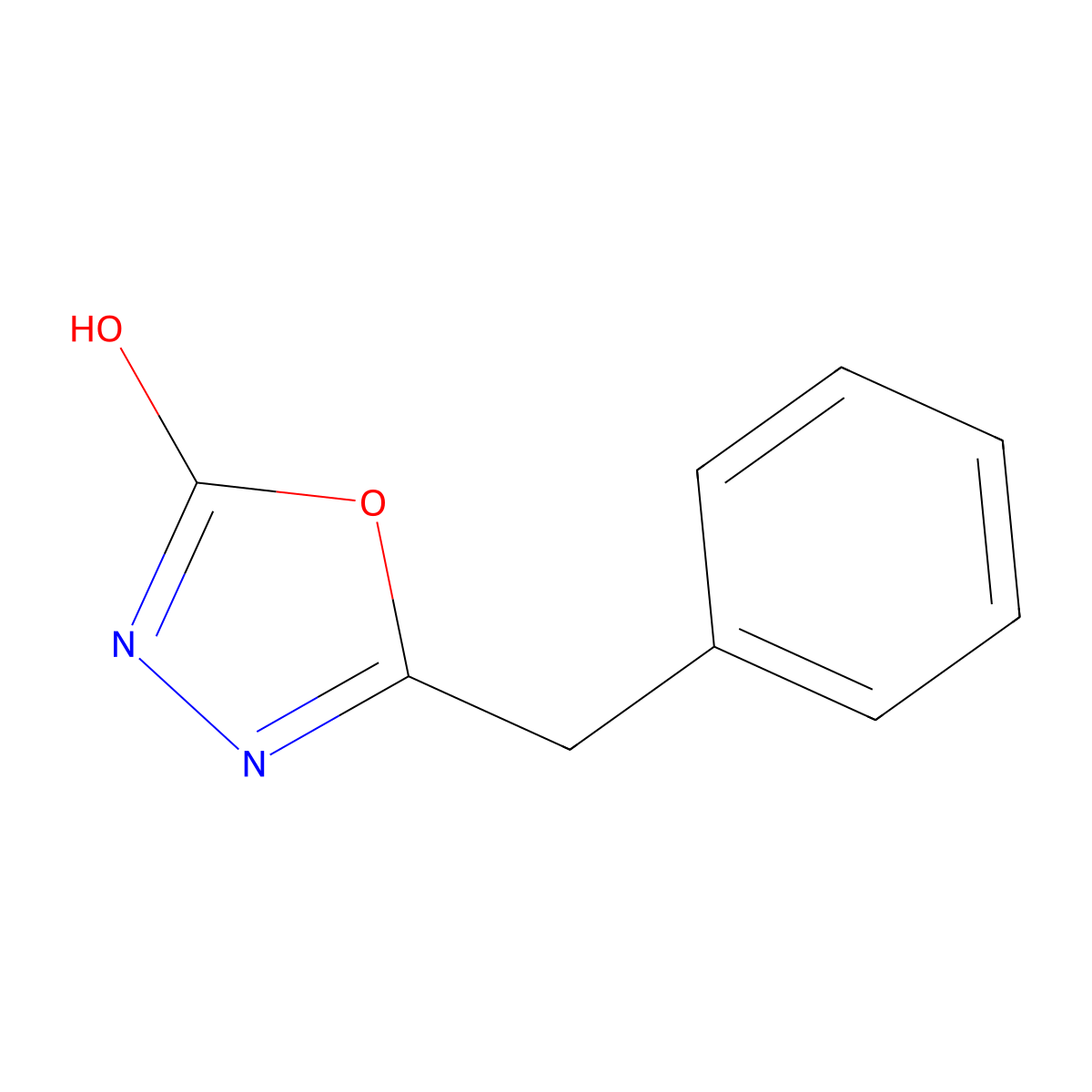 5-Benzyl-2,3-dihydro-1,3,4-oxadiazol-2-one molecular structure, CAS 1711-94-0