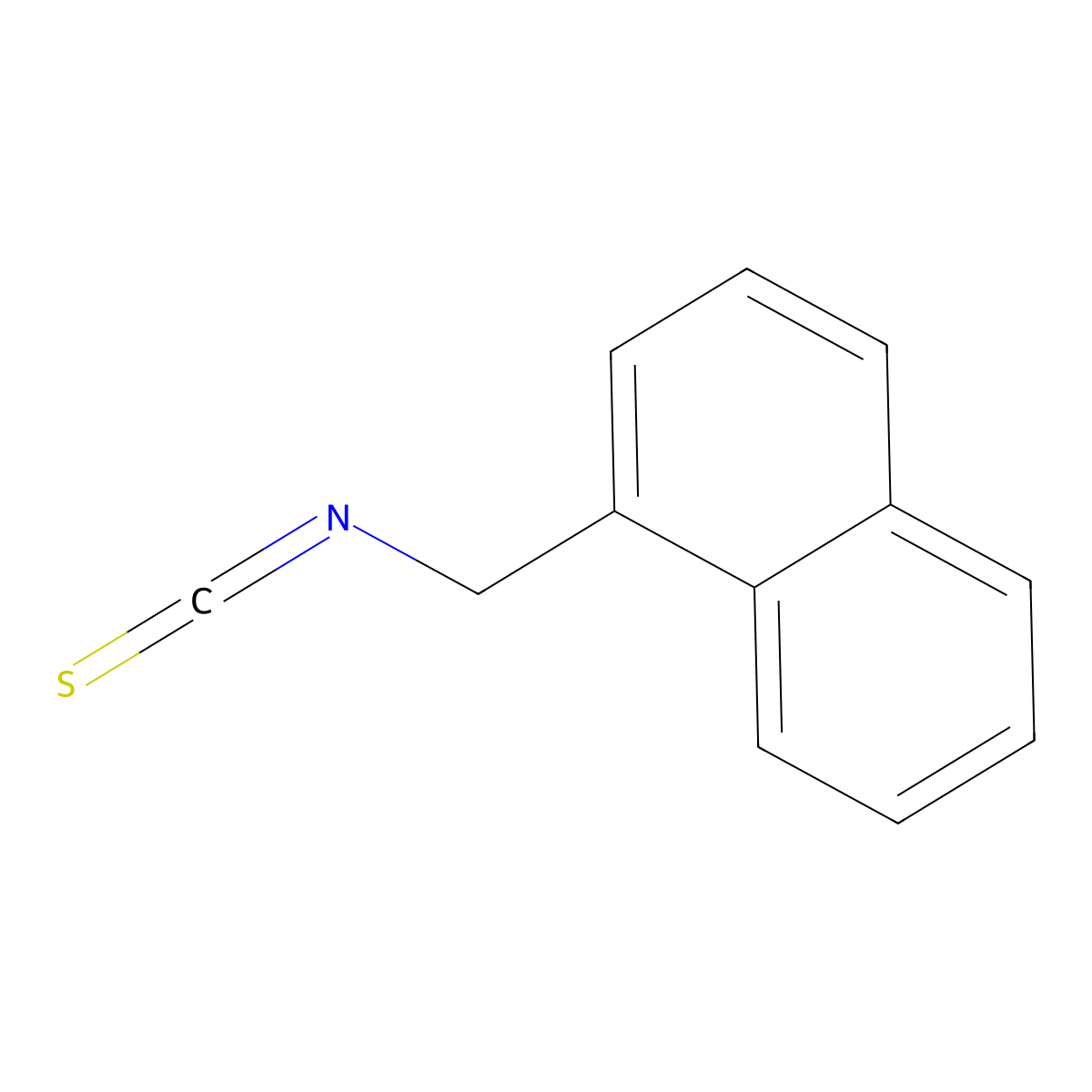 1-Naphthalenemethyl isothiocyanate molecular structure, CAS 17112-82-2