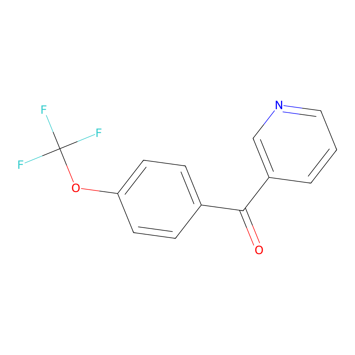 Pyridin-3-yl(4-(trifluoromethoxy)phenyl)methanone molecular structure, CAS 1711214-06-0