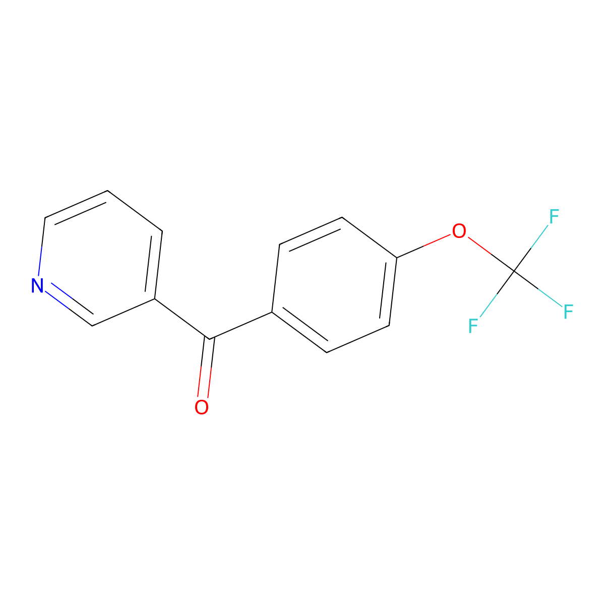 Pyridin-3-yl(4-(trifluoromethoxy)phenyl)methanone molecular structure, CAS 1711214-06-0