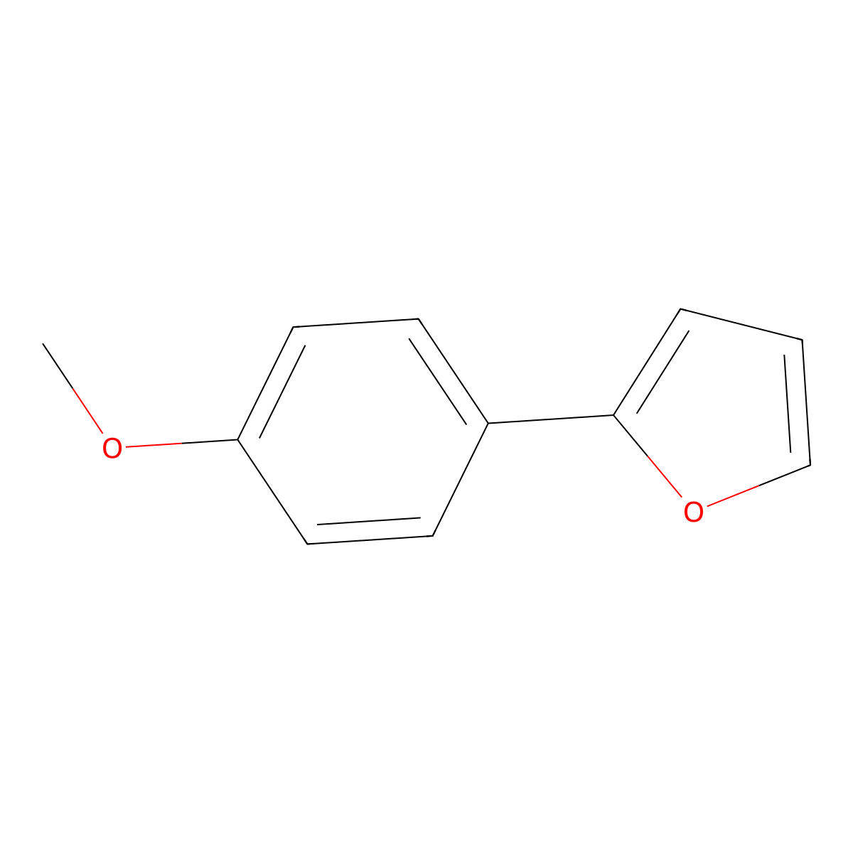 2-(4-Methoxyphenyl)furan molecular structure, CAS 17113-31-4
