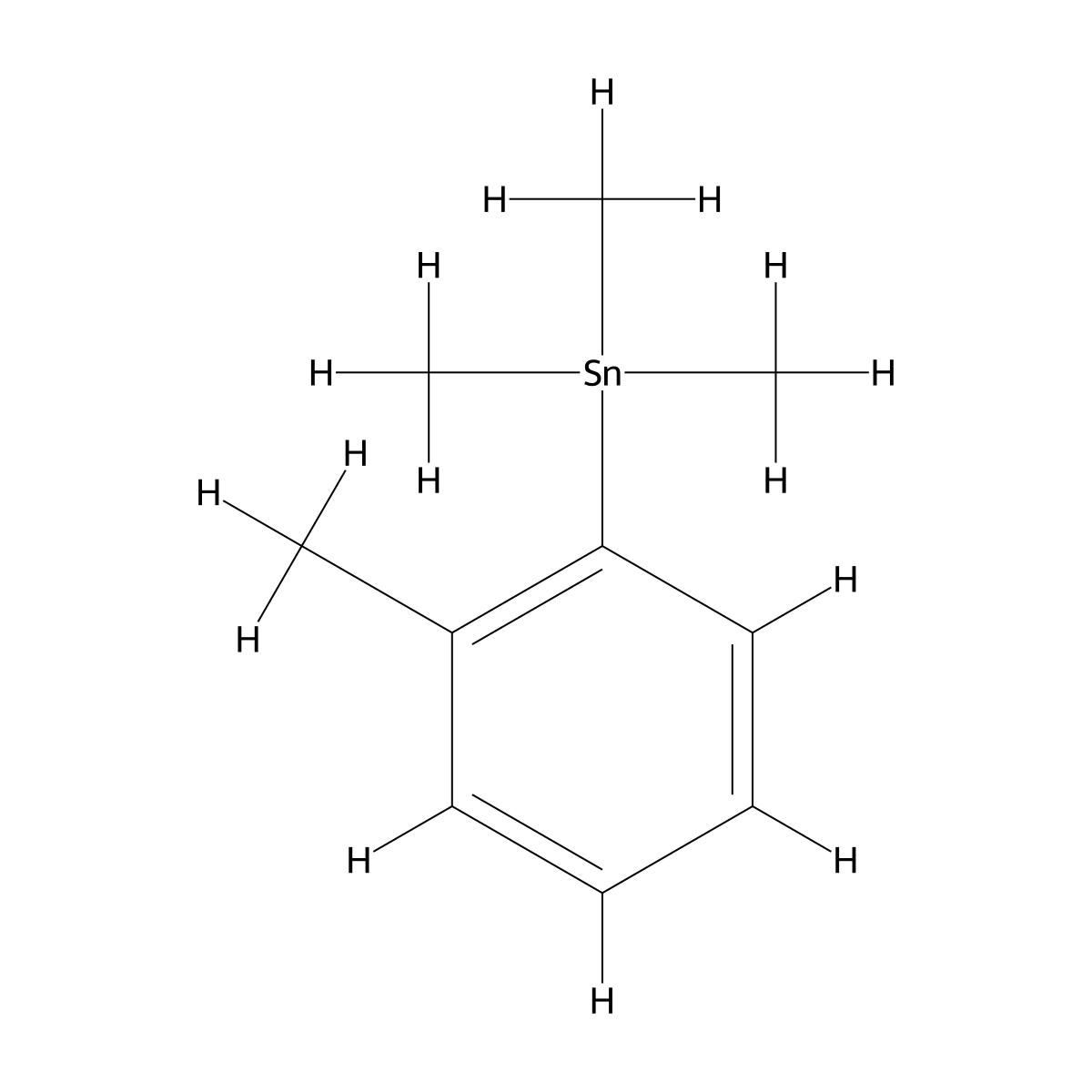 o-Tolyltrimethyltin molecular structure, CAS 17113-82-5