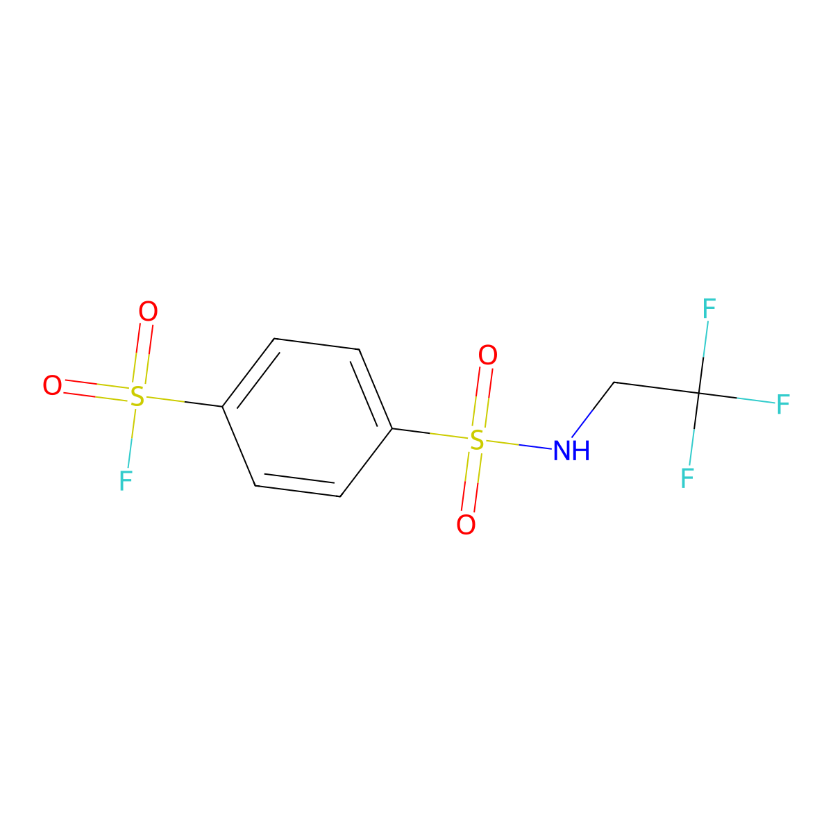 4-[(2,2,2-Trifluoroethyl)sulfamoyl]benzene-1-sulfonyl fluoride molecular structure, CAS 1711333-36-6