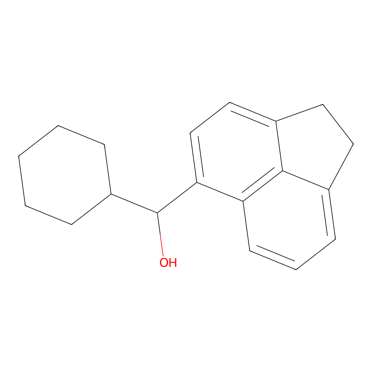 alpha-Cyclohexyl-1,2-dihydro-5-acenaphthylenemethanol molecular structure, CAS 1711457-29-2