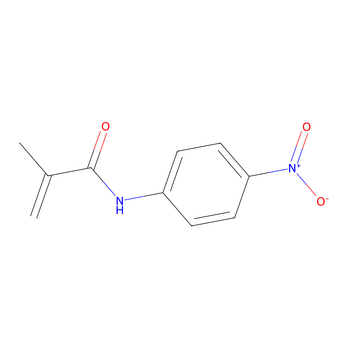 2-Methyl-N-(4-nitrophenyl)prop-2-enamide molecular structure, CAS 17116-67-5
