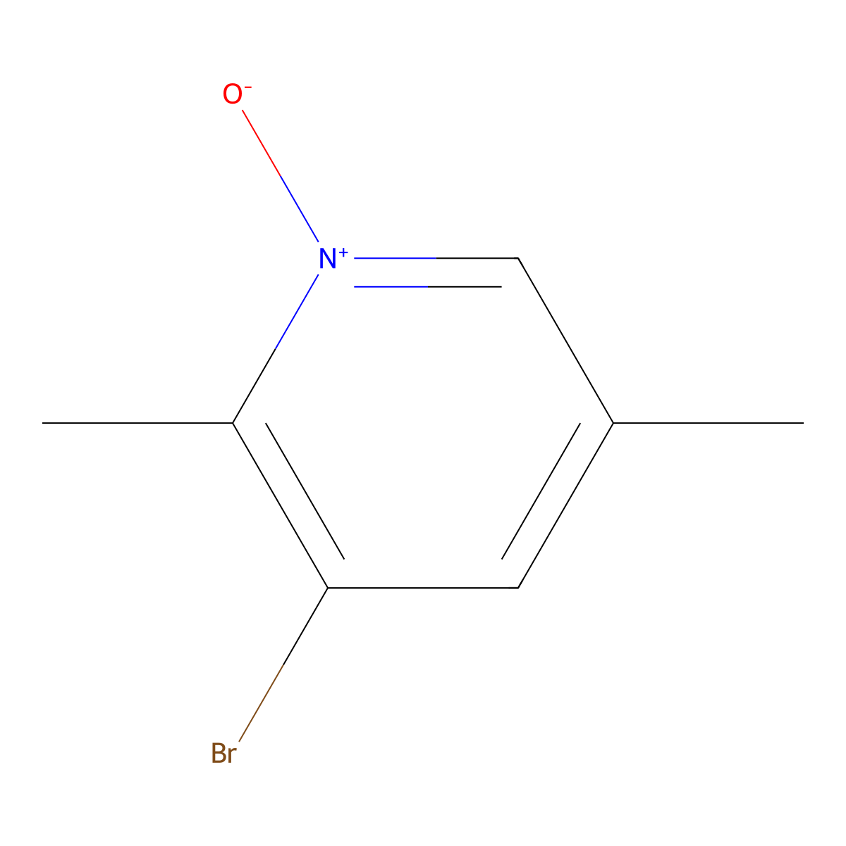 Pyridine, 3-bromo-2,5-dimethyl-, 1-oxide molecular structure, CAS 17117-20-3