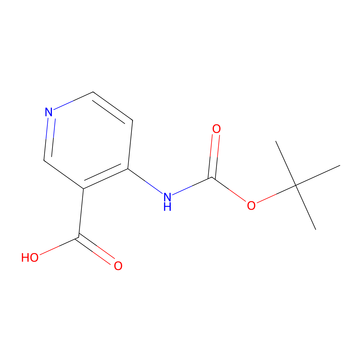 4-{[(Tert-butoxy)carbonyl]amino}pyridine-3-carboxylic acid molecular structure, CAS 171178-34-0
