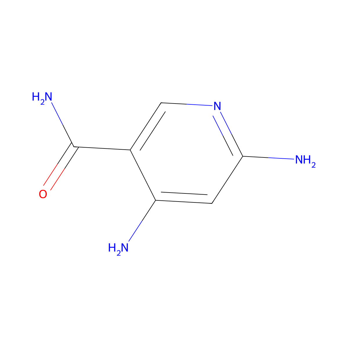 4,6-Diaminonicotinamide molecular structure, CAS 171178-35-1