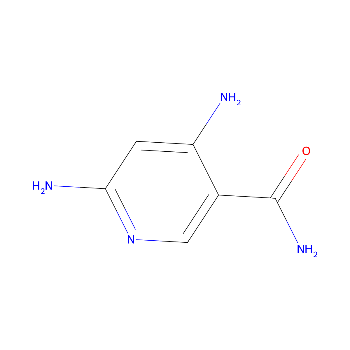 4,6-Diaminonicotinamide molecular structure, CAS 171178-35-1