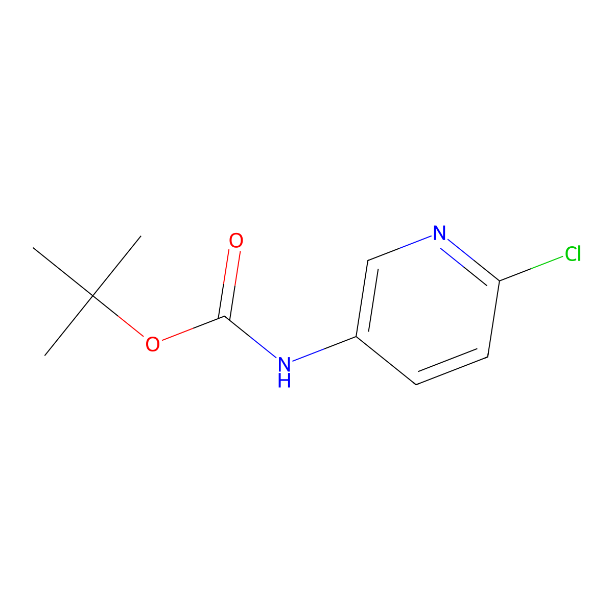 (6-Chloro-pyridin-3-yl)-carbamic acid tert-butyl ester molecular structure, CAS 171178-45-3