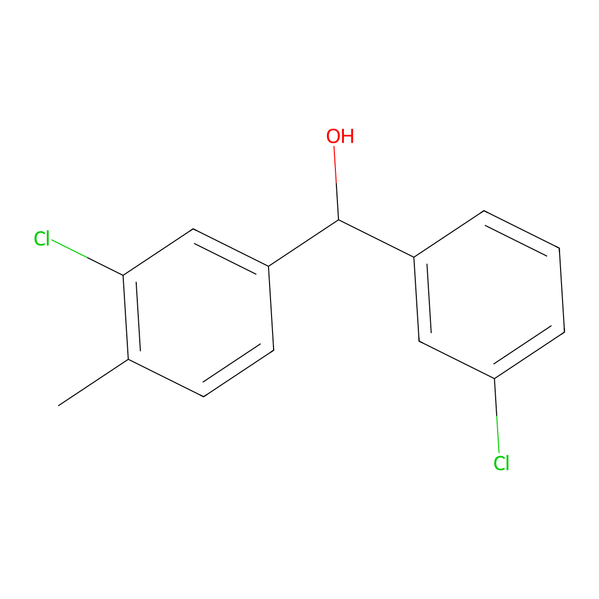 3-Chloro-alpha-(3-chlorophenyl)-4-methylbenZenemethanol molecular structure, CAS 1711817-91-2
