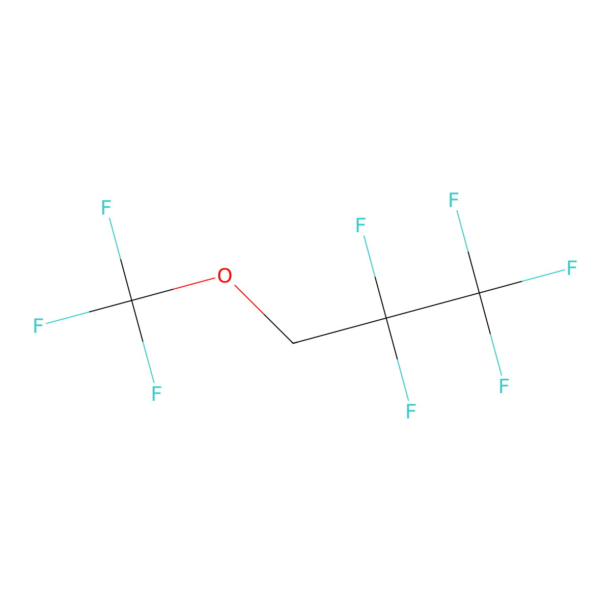 1,1,1,2,2-Pentafluoro-3-(trifluoromethoxy)propane molecular structure, CAS 171182-94-8