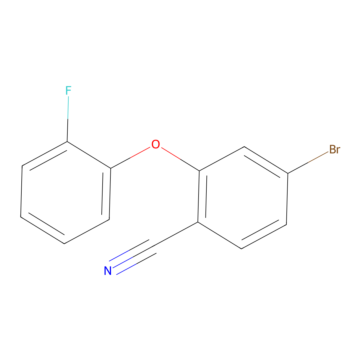4-Bromo-2-(2-fluorophenoxy)benzonitrile molecular structure, CAS 1711867-55-8