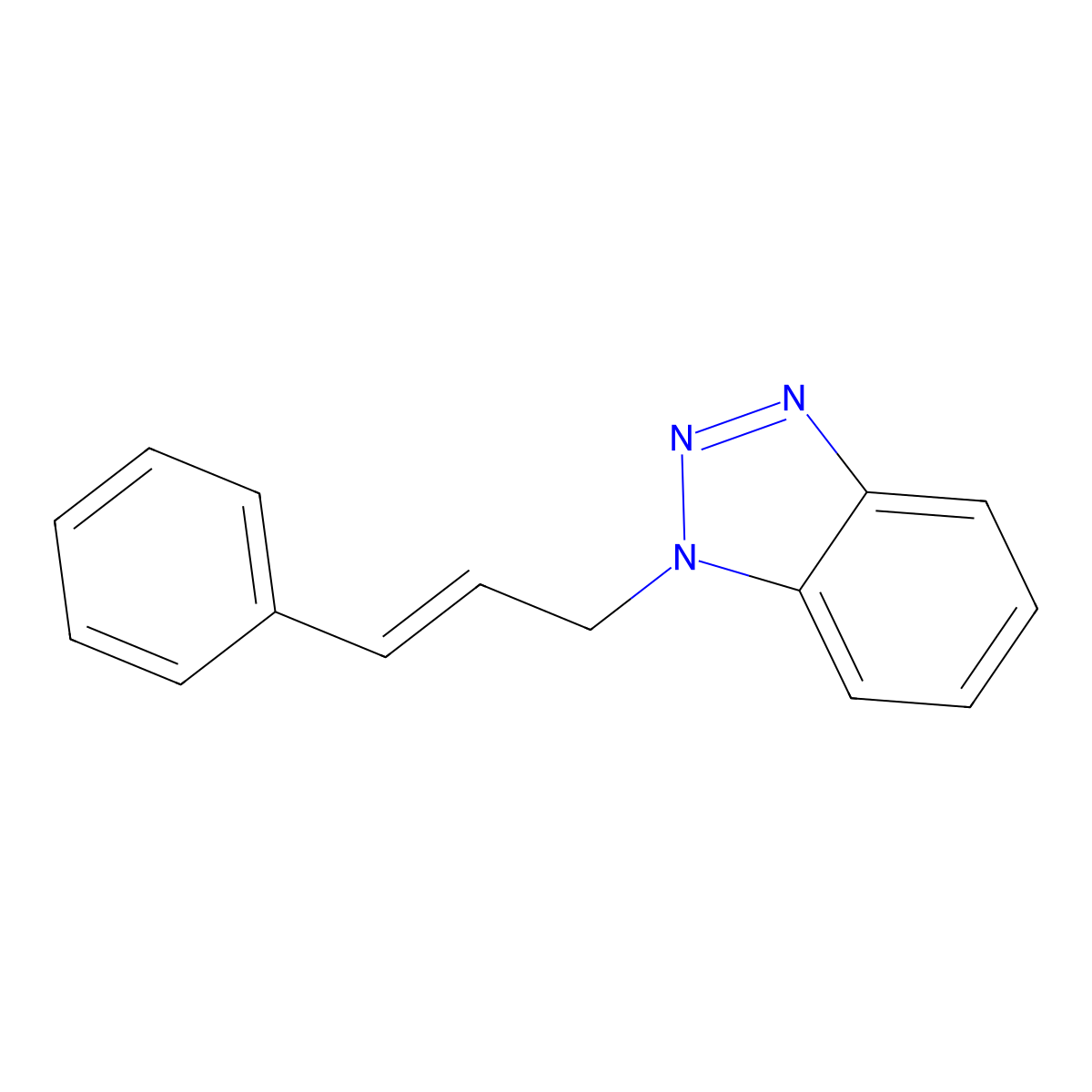 1-[(2E)-3-Phenylprop-2-en-1-yl]-1H-1,2,3-benzotriazole molecular structure, CAS 171193-30-9
