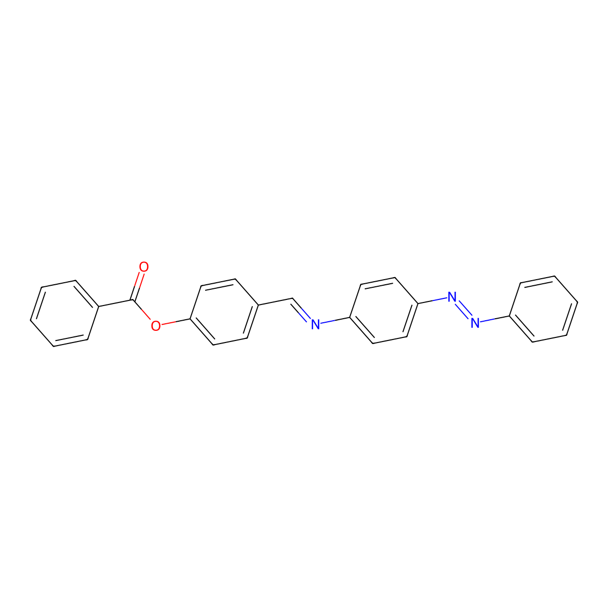 4-[(E)-({4-[(Z)-phenyldiazenyl]phenyl}imino)methyl]phenyl benzoate molecular structure, CAS 171197-73-2