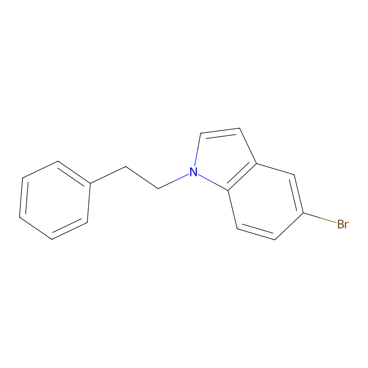 5-bromo-1-(2-phenylethyl)-1H-indole molecular structure, CAS 1711990-28-1