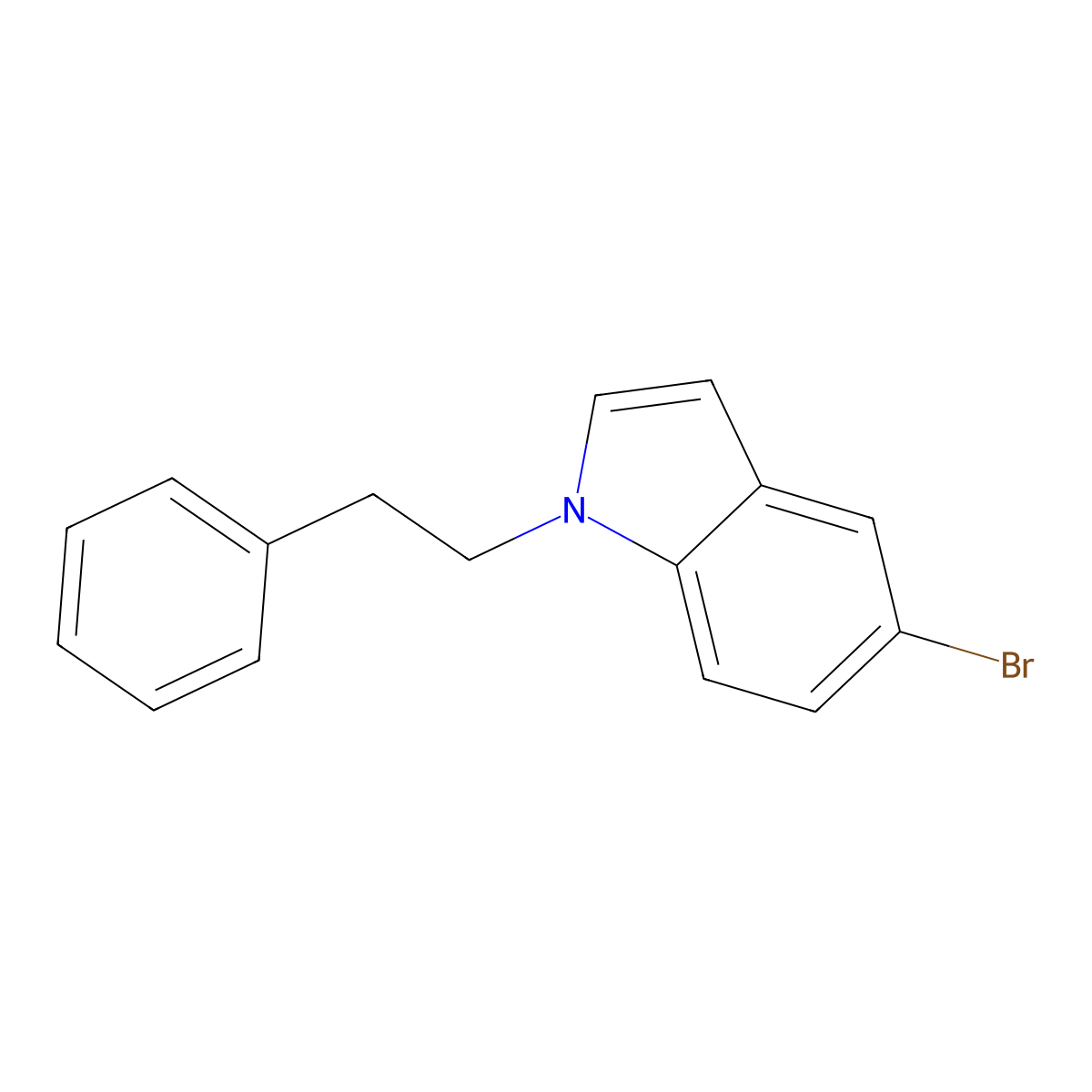 5-bromo-1-(2-phenylethyl)-1H-indole molecular structure, CAS 1711990-28-1