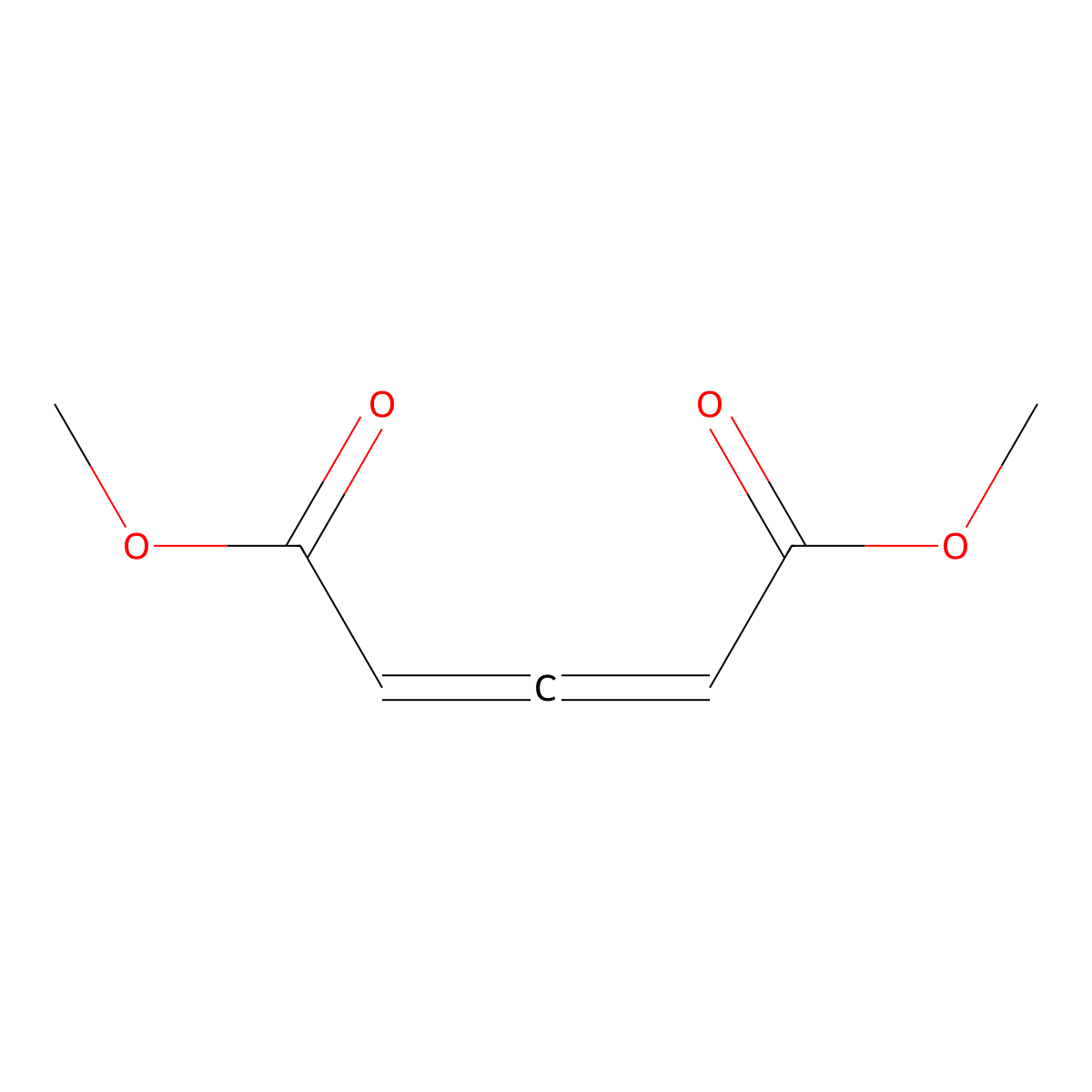 Dimethyl penta-2,3-dienedioate molecular structure, CAS 1712-36-3
