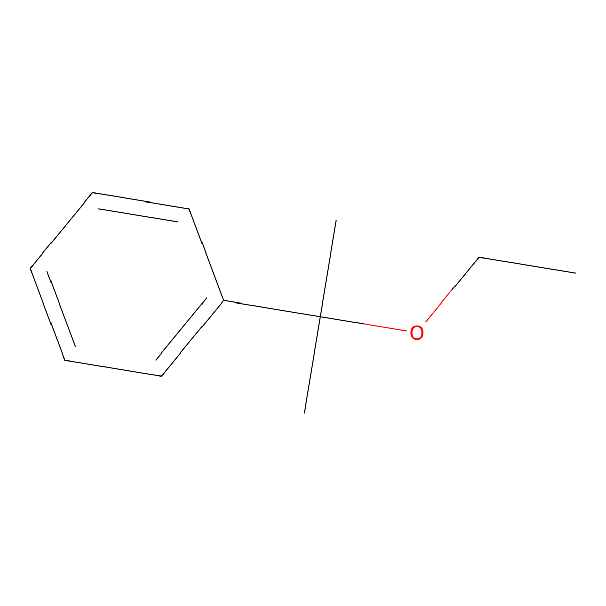 (1-Ethoxy-1-methylethyl)benzene molecular structure, CAS 1712-74-9