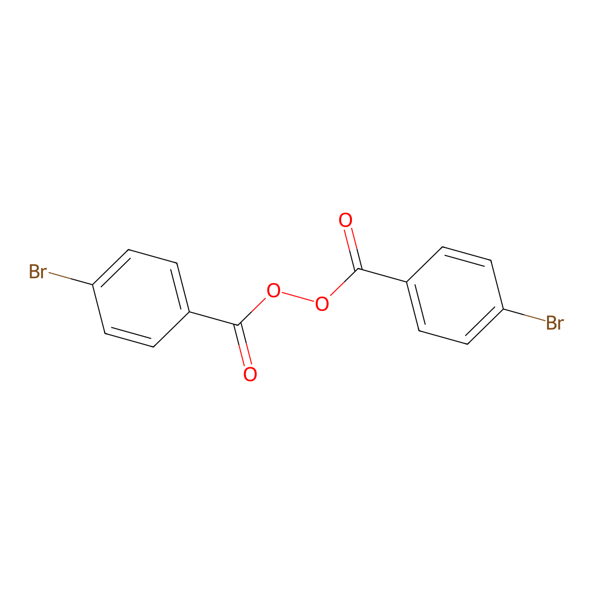 Bis(4-bromobenzoyl) peroxide molecular structure, CAS 1712-82-9