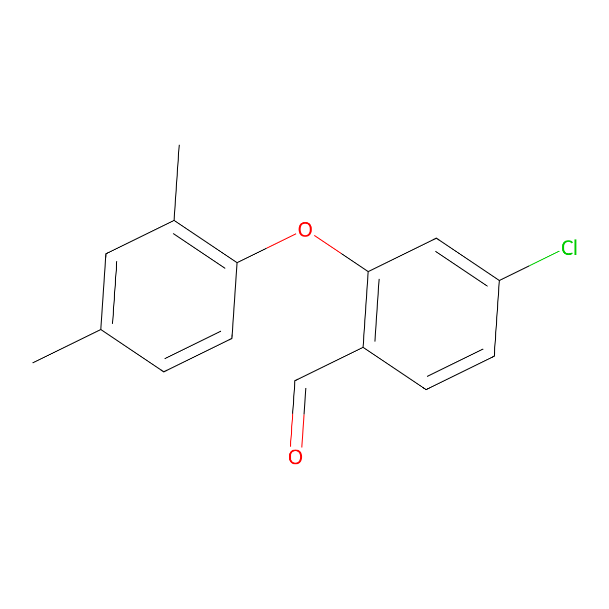 4-Chloro-2-(2,4-dimethylphenoxy)benzaldehyde molecular structure, CAS 1712177-01-9