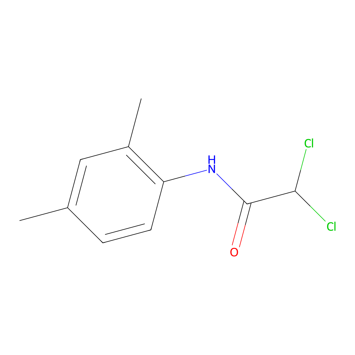 N-(2,4-dimethylphenyl)-2,2-dichloroacetamide molecular structure, CAS 17122-33-7