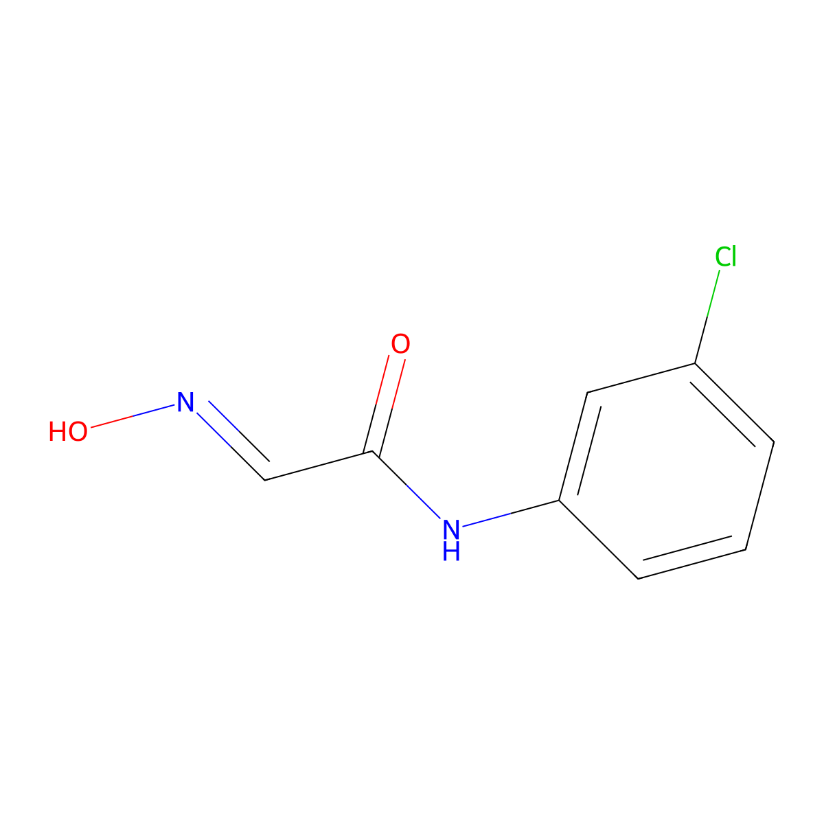 N-(3-Chlorophenyl)-2-(hydroxyimino)acetamide molecular structure, CAS 17122-55-3