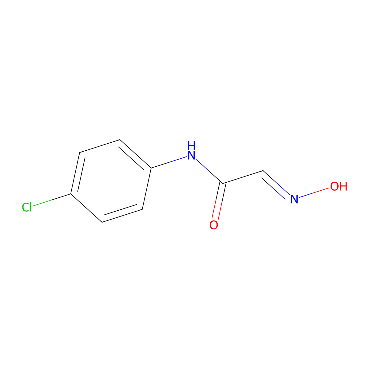 N-(4-Chlorophenyl)-2-(hydroxyimino)acetamide molecular structure, CAS 17122-56-4