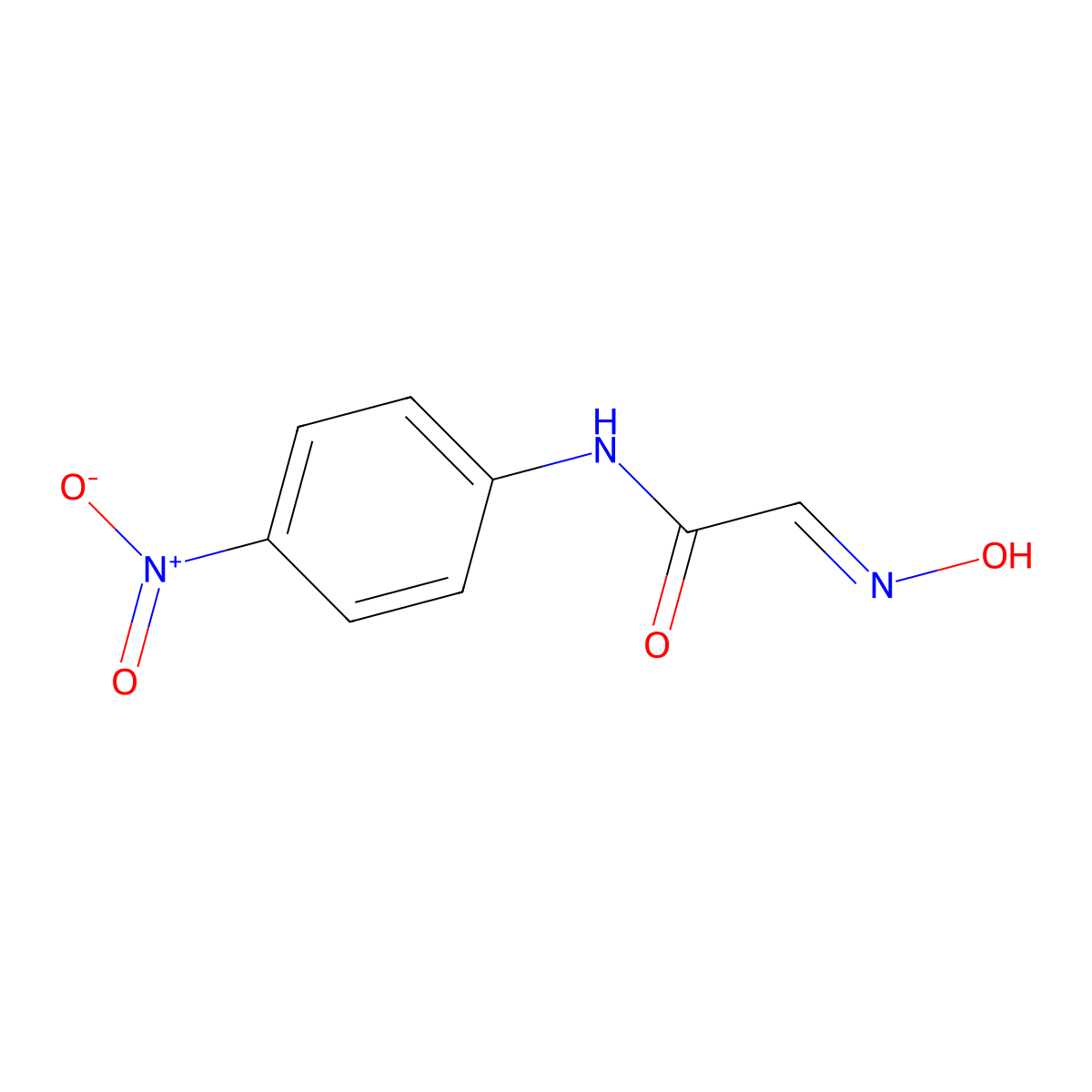 2-(Hydroxyimino)-N-(4-nitrophenyl)acetamide molecular structure, CAS 17122-62-2