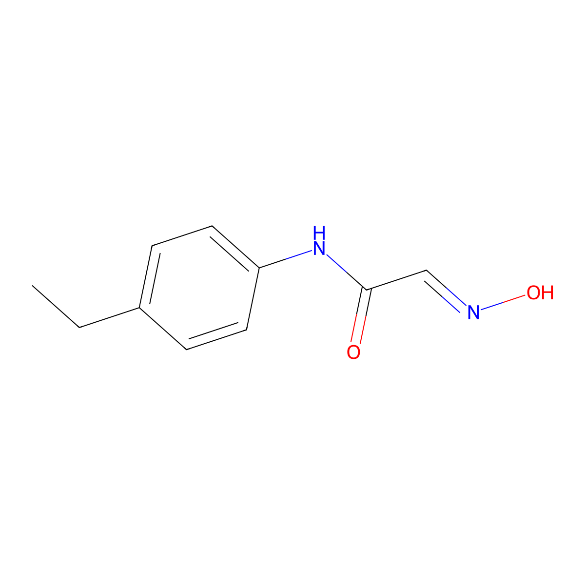 (Z)-N-(4-Ethylphenyl)-2-(hydroxyimino)acetamide molecular structure, CAS 17122-70-2