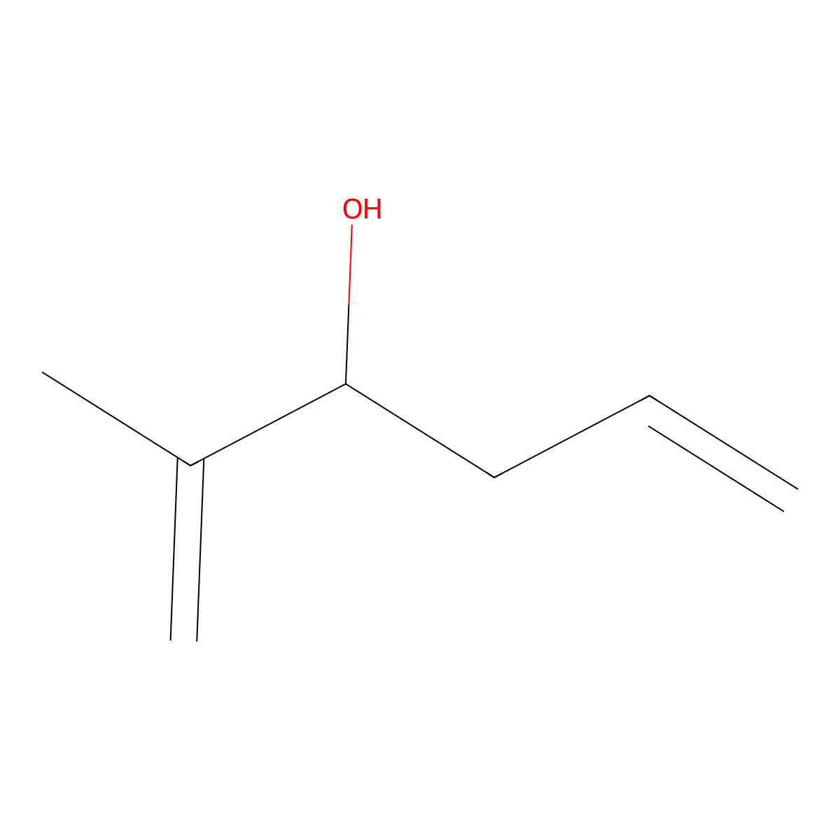 2-Methylhexa-1,5-dien-3-ol molecular structure, CAS 17123-60-3