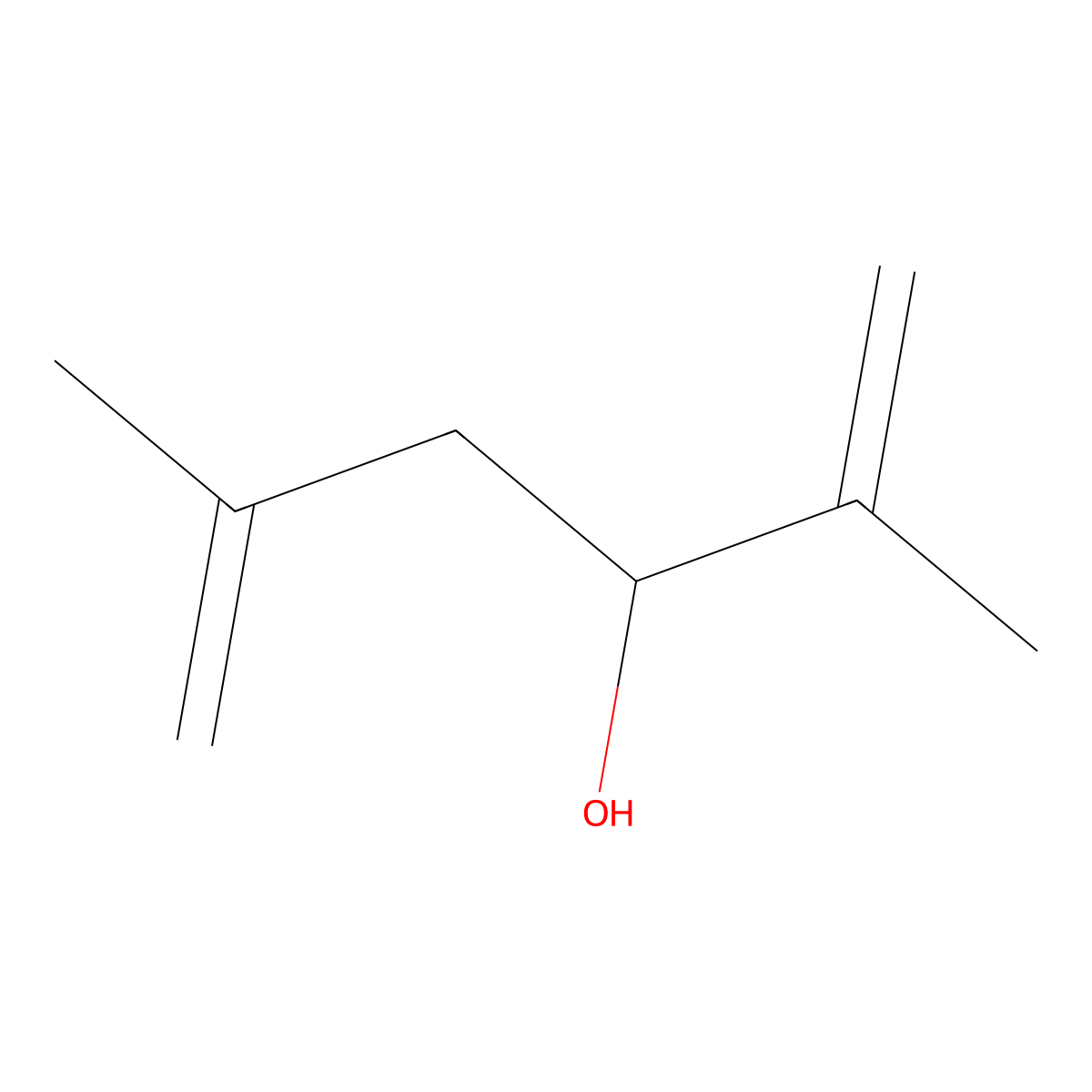 2,5-Dimethyl-1,5-hexadien-3-ol molecular structure, CAS 17123-63-6