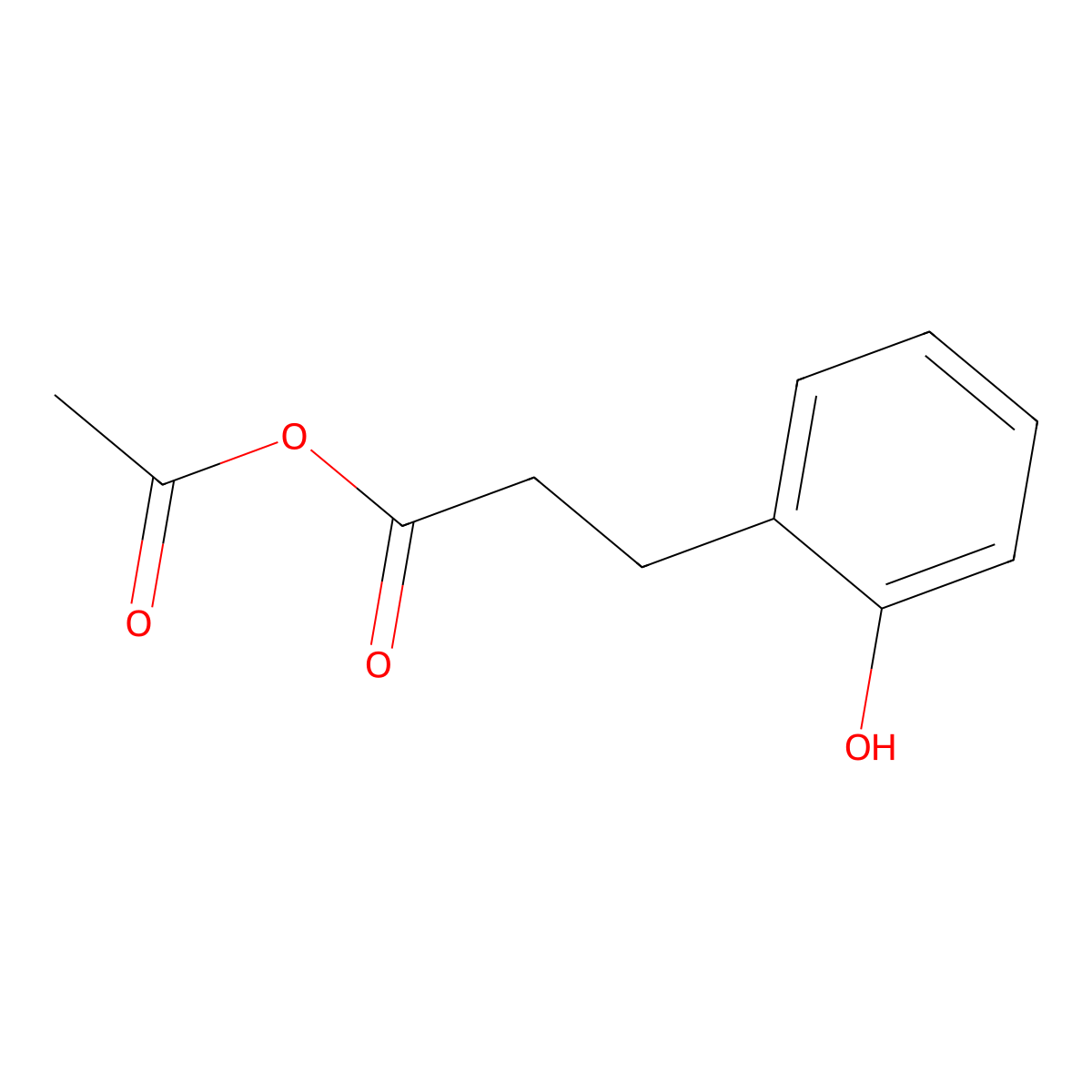 Acetic 3-(2-hydroxyphenyl)propanoic anhydride molecular structure, CAS 17123-74-9