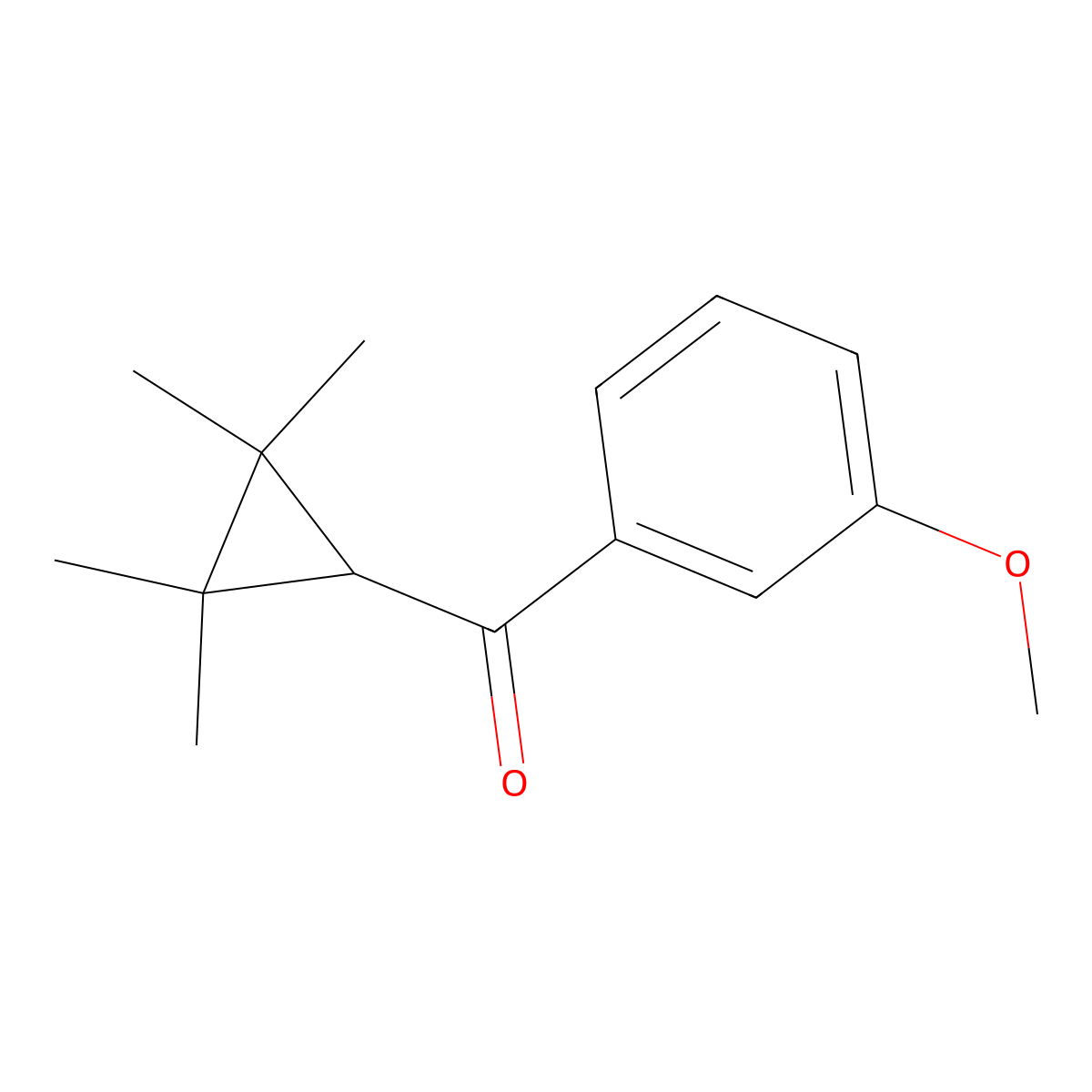 (3-Methoxyphenyl)(2,2,3,3-tetramethylcyclopropyl)methanone molecular structure, CAS 1712493-43-0