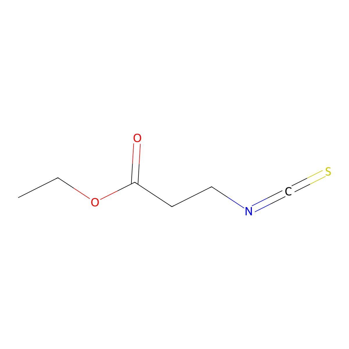 Ethyl 3-isothiocyanatopropionate molecular structure, CAS 17126-62-4