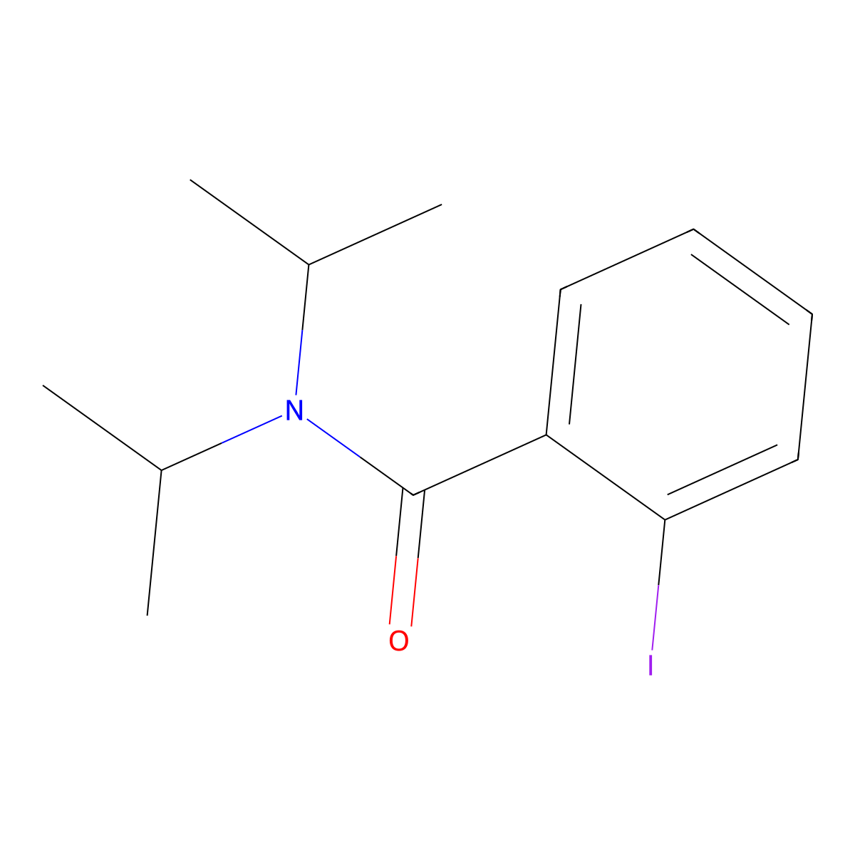 2-iodo-N,N-bis(propan-2-yl)benzamide molecular structure, CAS 171261-70-4