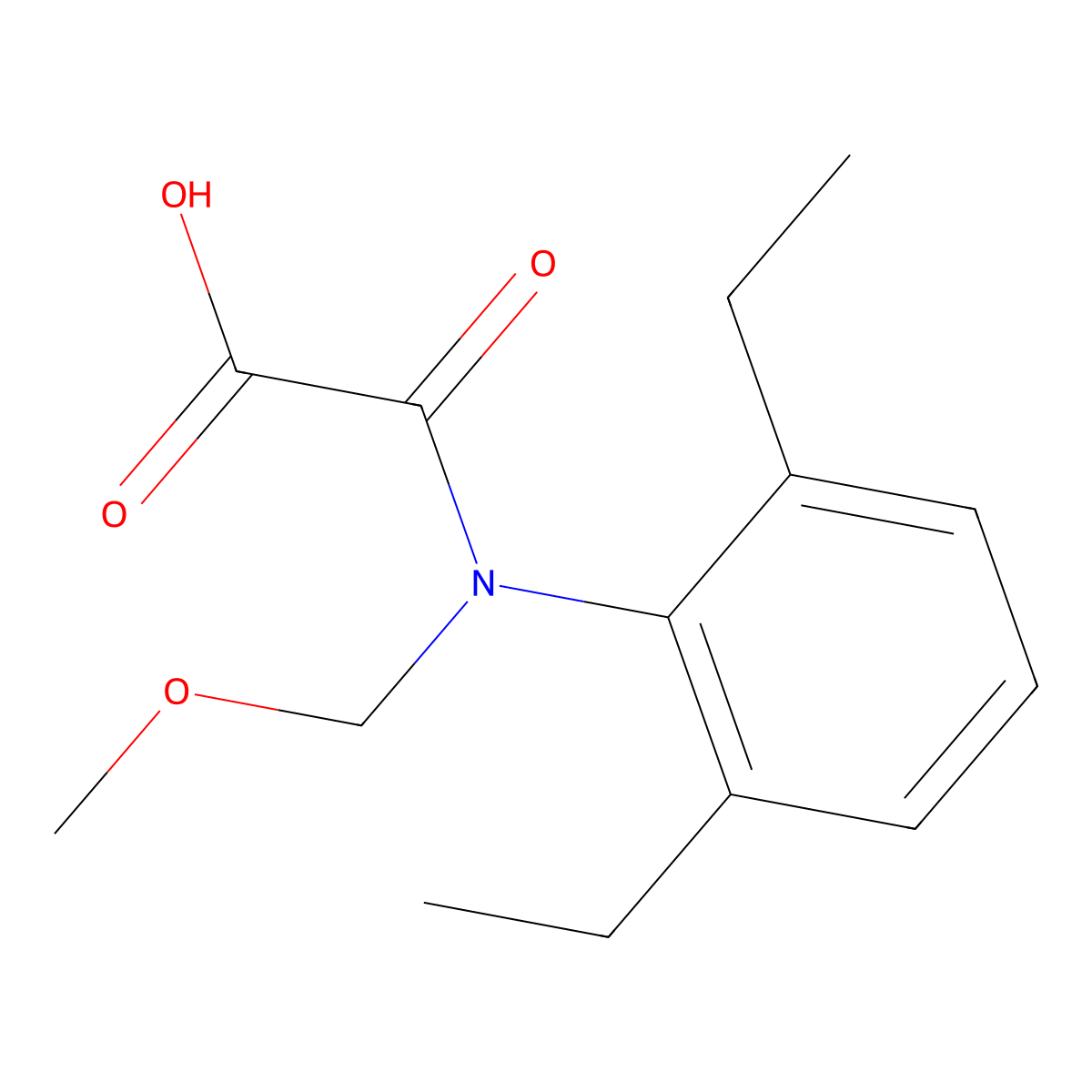 alachlor OXA molecular structure, CAS 171262-17-2