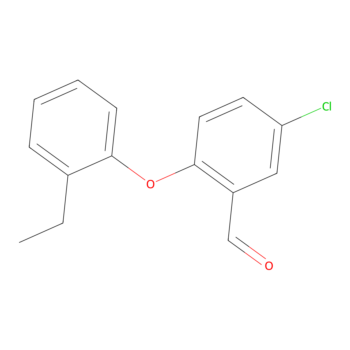 5-Chloro-2-(2-ethylphenoxy)benzaldehyde molecular structure, CAS 1712638-58-8