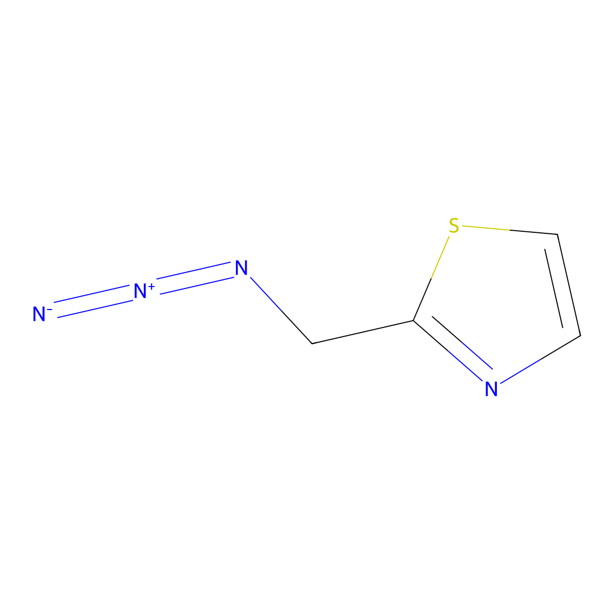 2-(Azidomethyl)-1,3-thiazole molecular structure, CAS 171268-82-9