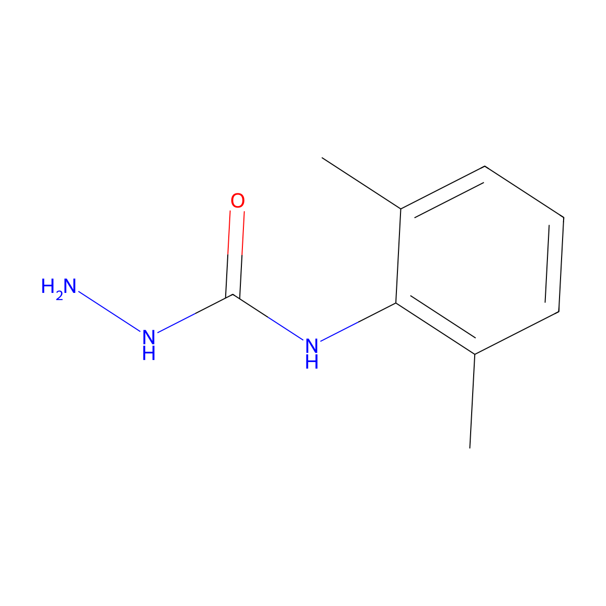 Hydrazinecarboxamide, N-(2,6-dimethylphenyl)- molecular structure, CAS 171277-86-4